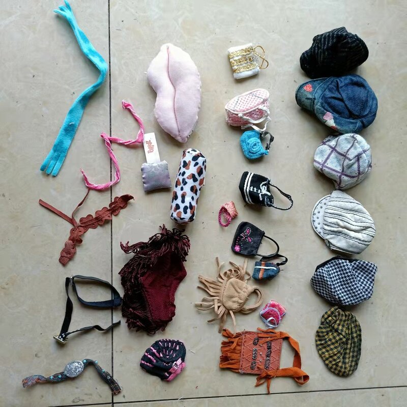 Os acessórios do saco chapéu cinto travesseiro para macio para 30cm boneca presente para a menina