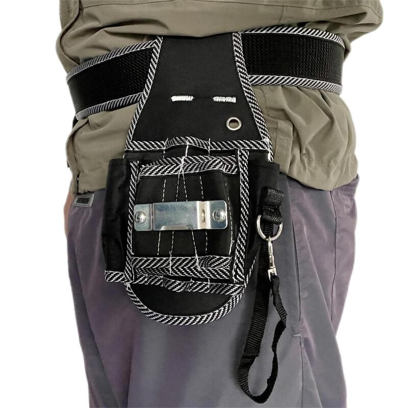 Bolsa de herramientas multifuncional de tela de nailon, Kit de soporte para cinturón de herramientas, bolsa de bolsillo para electricista, estuche de bolsillo para la cintura
