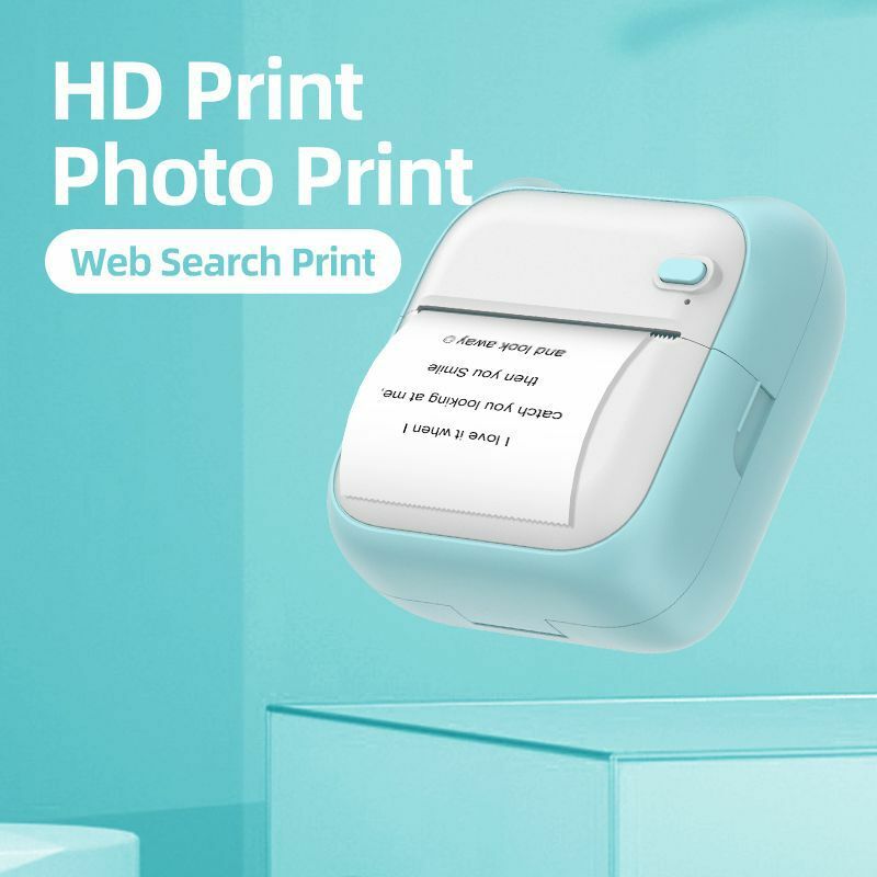 A8 Printer Termal Saku Mini Foto Protable Label Stiker Printer Kertas 58Mm Pembuat Cetak Bluetooth Nirkabel dengan Kertas Gulung
