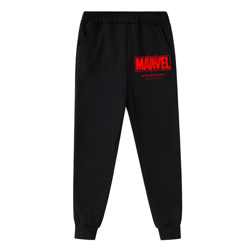 Marvel Anak Spiderman Pakaian Olahraga Jimat Anak Laki-laki Perempuan Set Pakaian Hoodie Superhero Celana Hoodie Anak Kaus 2022 Spiderman