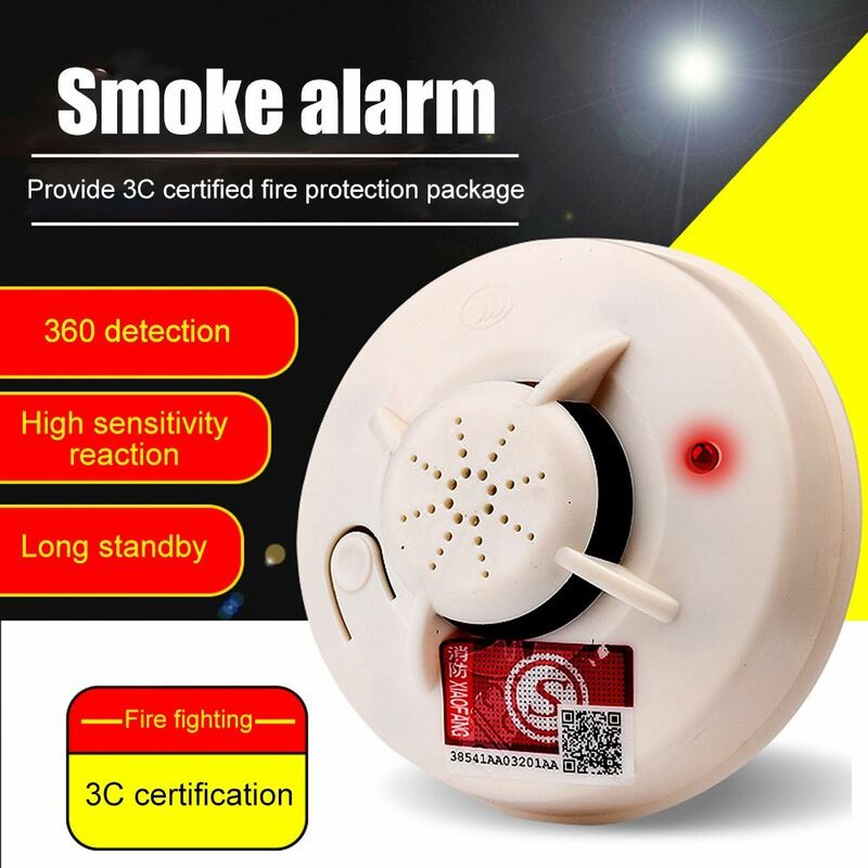 Durável casa segurança moda sem fio fuma detectores de fumaça detector de fumaça veneno sensor de gás alarme aviso tester