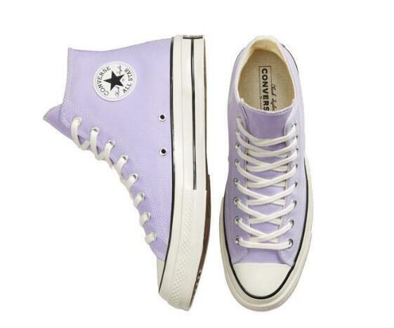 Converse – Chuck Taylor All Star Original pour hommes et femmes, chaussures unisexes en toile, pour skateboard, loisirs quotidiens, violet élevé