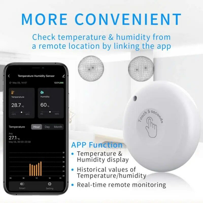 Corui tuya estação meteorológica digital, interior e exterior temperatura e medidor de umidade sensor medidor termômetro higrômetro