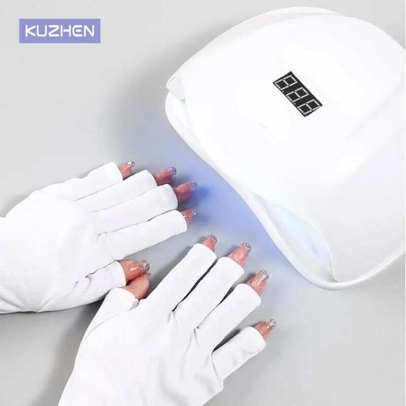 Gants de protection contre les radiations UV, 1 paire, gel pour nail art, lampe LED, sèche-lumière