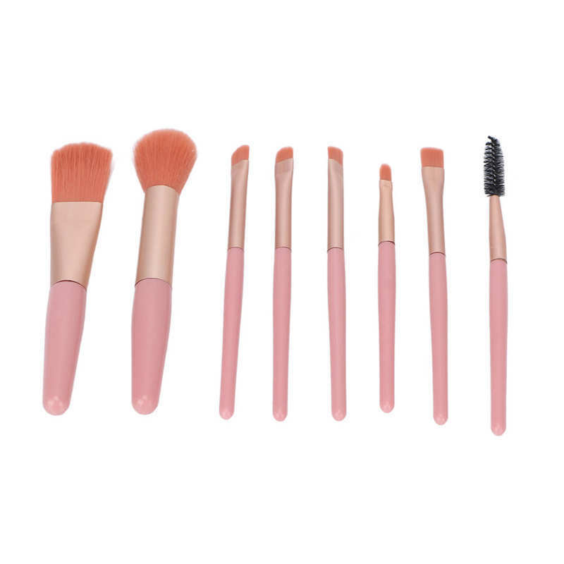Makeup Brush Portable Professional Fashionable ABS Tube Handle Makeup Brushes Tool Kit for Daily Makeup for Girls