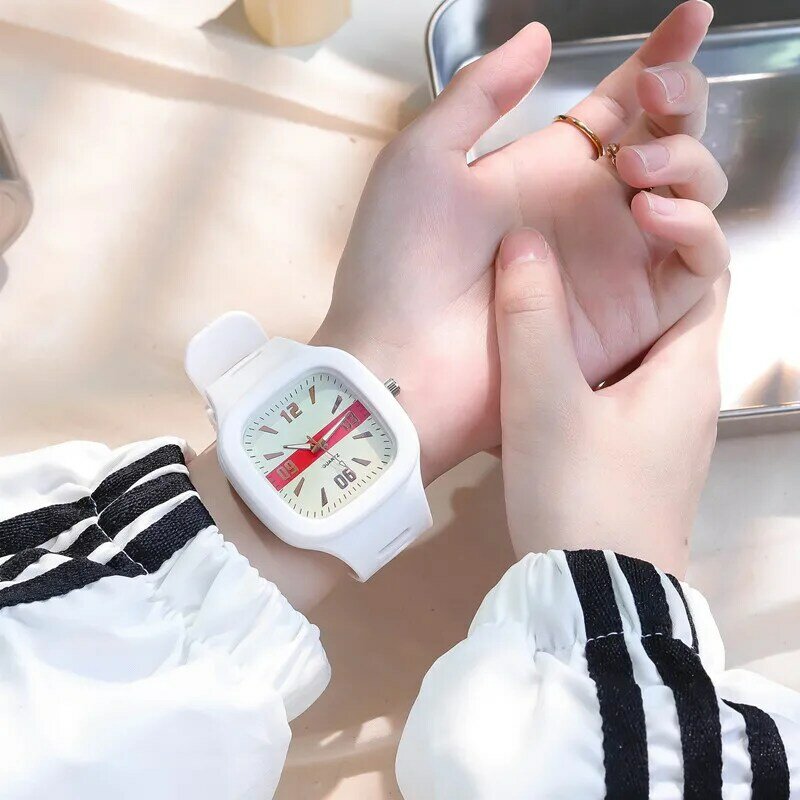 Simples moda feminina relógios 2022 ulzzang marca quadrado feminino quartzo relógios de pulso transporte da gota relógio esporte relogio feminino