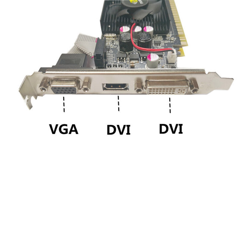 การ์ด GT210 512M DDR3 64Bit คอมพิวเตอร์ HDMI VGA DVI All-In-One กราฟิกเดสก์ท็อปการ์ดเดสก์ท็อปอุปกรณ์คอมพิวเตอร์