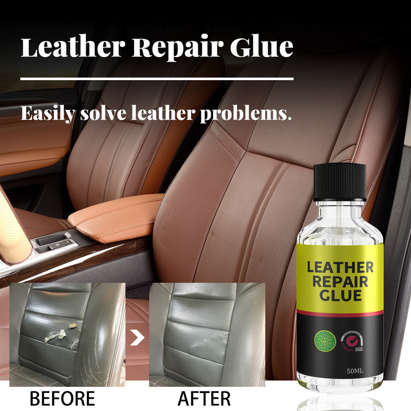 Universal couro reparação cola 50/30ml assento de carro doméstico sofá sacos sapatos reparação rápida fluido manutenção do carro adesivo cola