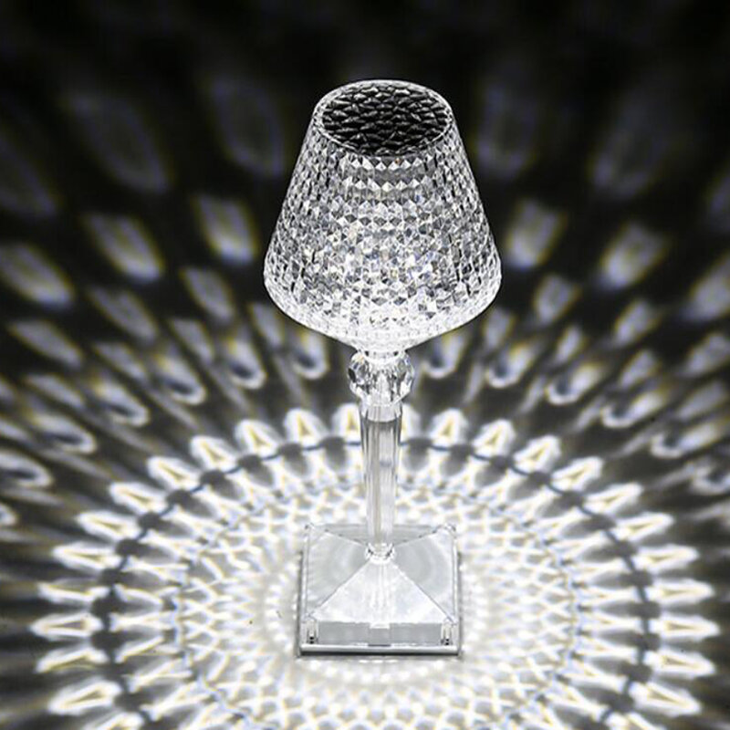 1-2 led night light diamante lâmpada de mesa sensor de toque luz decoração candeeiros de mesa para barra do hotel beedroom romântico lâmpada de cristal decoração