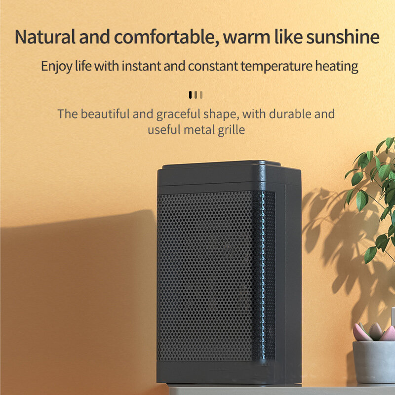 Youpin inverno mais quente destop 500w escritório casa de controle remoto ventilador aquecimento quarto ventilador ar quente portátil aquecimento rápido