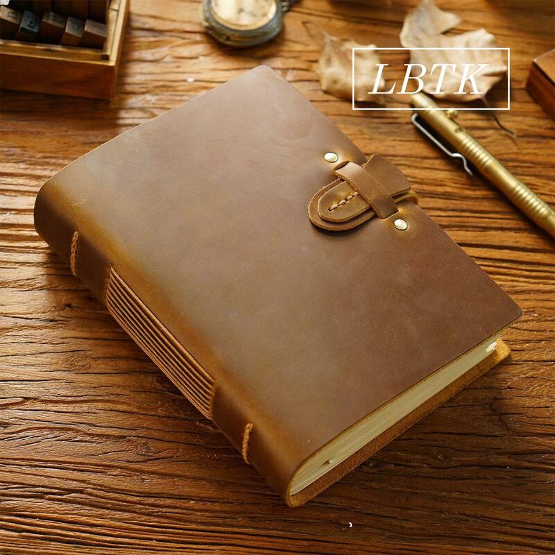 LBTK sebuah karya besar dari keanggunan dan fungsionalitas buatan tangan Notebook sketsa kulit antik