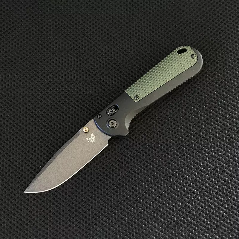 D2 Blade BENCHMADE-cuchillo táctico plegable 430BK, mango de fibra de nailon, cuchillos de bolsillo de defensa de seguridad para acampar al aire libre