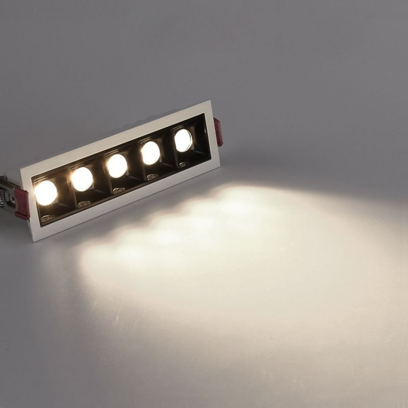 Spot lumineux LED d'intérieur à intensité réglable, luminaire de plafond linéaire et créatif, idéal pour un salon ou un couloir, 10/20/30W