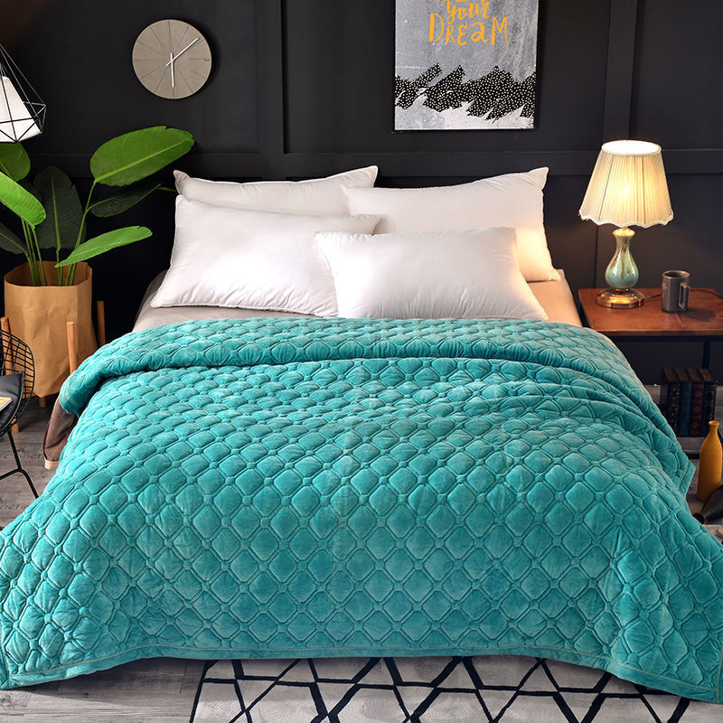 Soft Warm Coral Fleece Blanket Winter Sheet Bedspread Sofa Throw 230cm 6 Size Light Thin Mechanical Wash Crystal Fleece Blankets