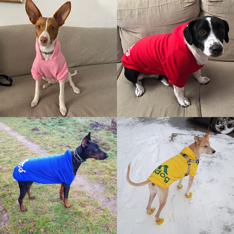 2023 Inverno Pet Dog Clothes Cães Hoodies Fleece Moletom Quente Pequeno Médio Grande Cães Jaqueta Vestuário Pet Traje Cães Roupas