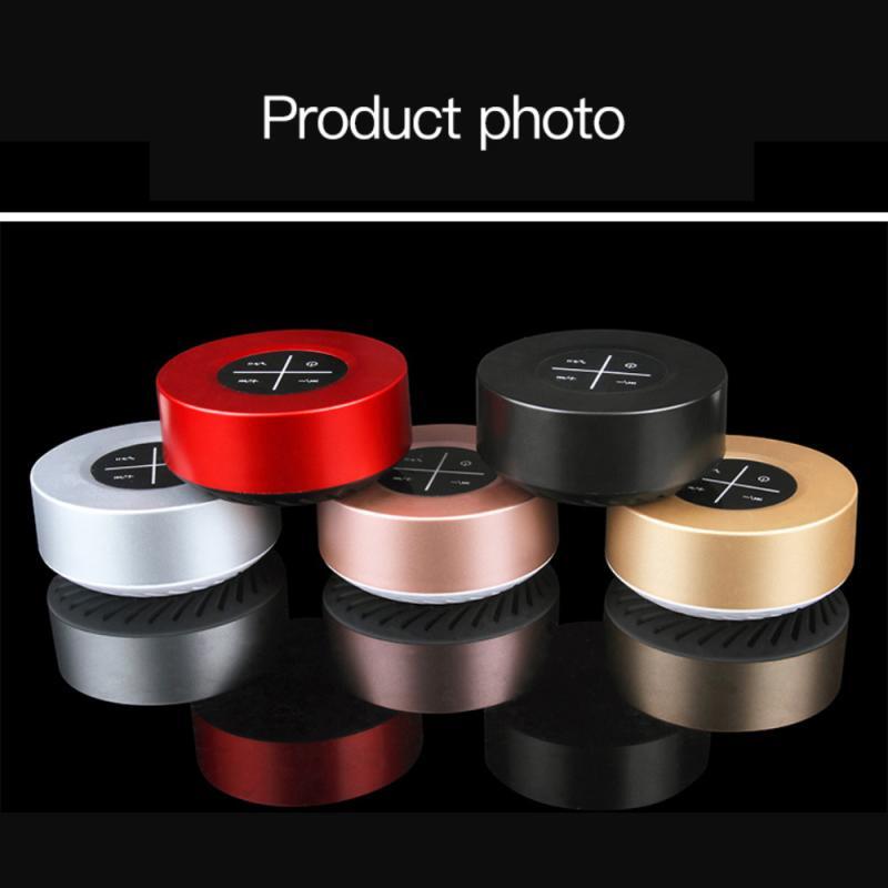 Bluetooth Speaker Metal Small Audio Touch Mobile Phone Computer Notebook Subwoofer Small Steel Gun Card