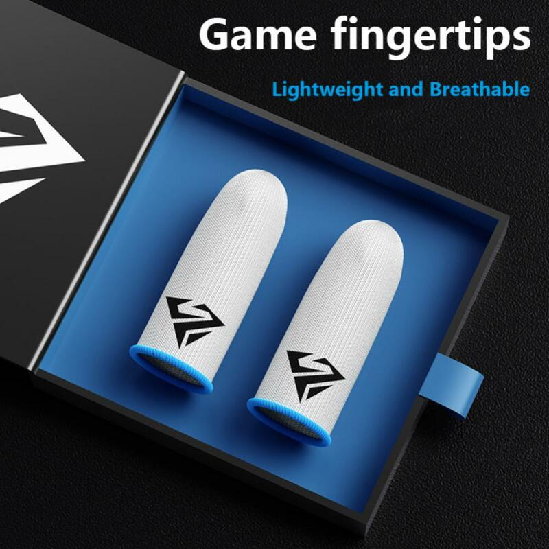 Sarung Tangan Jari 1/2 Pasang untuk PUBG Mobile Game Sarung Tangan Jari Anti-keringat Mulus Sarung Tangan Jari Jempol Jari Game Ujung Jari Sensitif