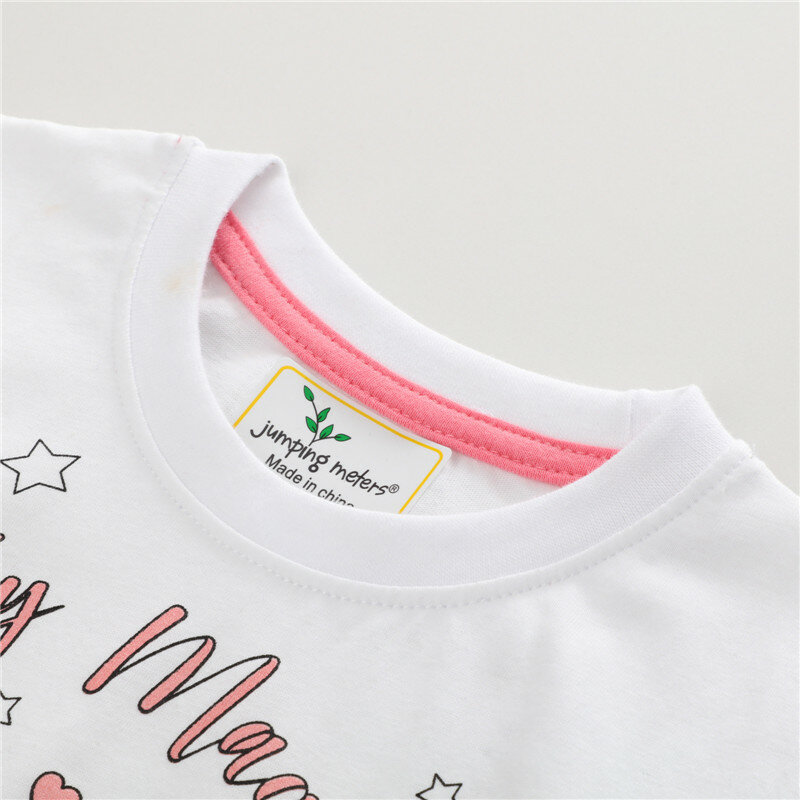 Camiseta de unicornio Unisex para niños y niñas, camisetas blancas de manga corta, Tops de algodón para bebés