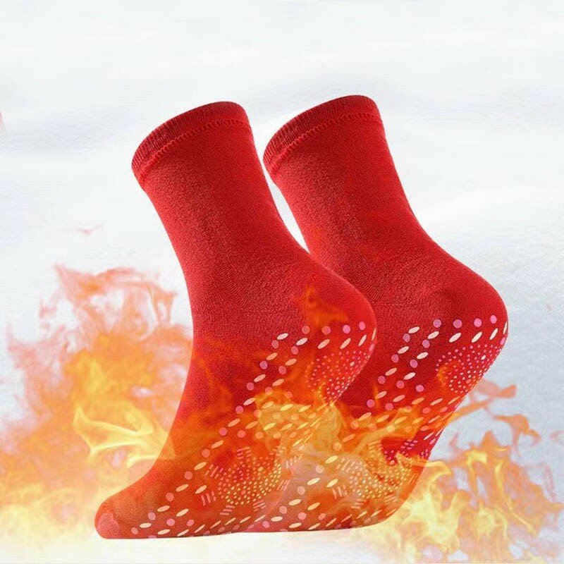 1คู่ Tourmaline Self-Heating ถุงเท้า Winter Warm อุปกรณ์ดูแลสุขภาพถุงเท้า Slimming Health ถุงเท้าสั้นถุงเท้า Terapi MAGNET ถุงเท้า