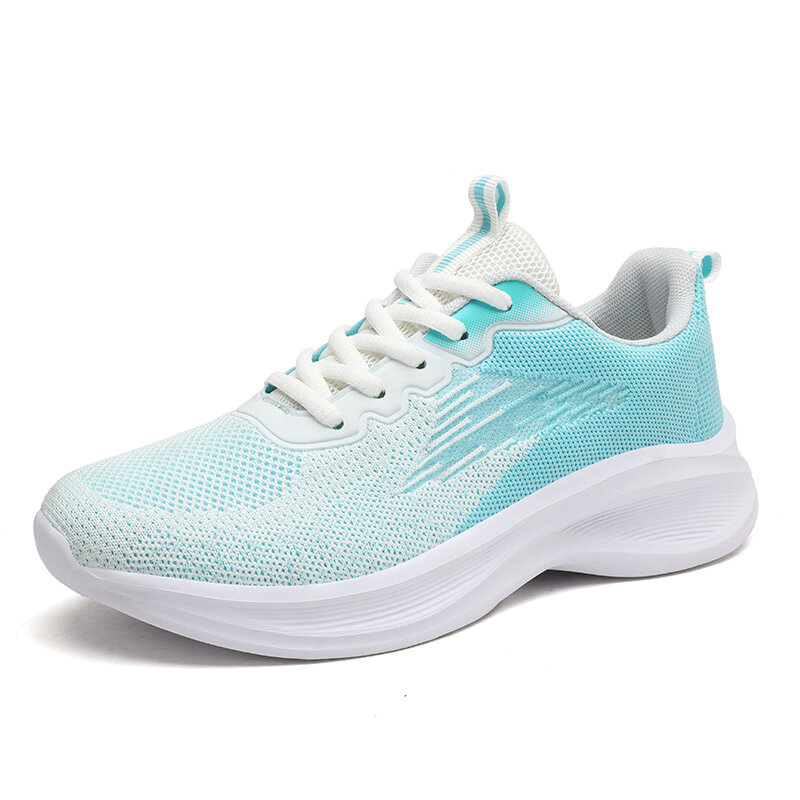 New Women's Shoes Breathable Sneakers Brand Light Running Shoes Casual Sports Shoes 2022 Outdoor Light Lace Fitness Shoes FUS181