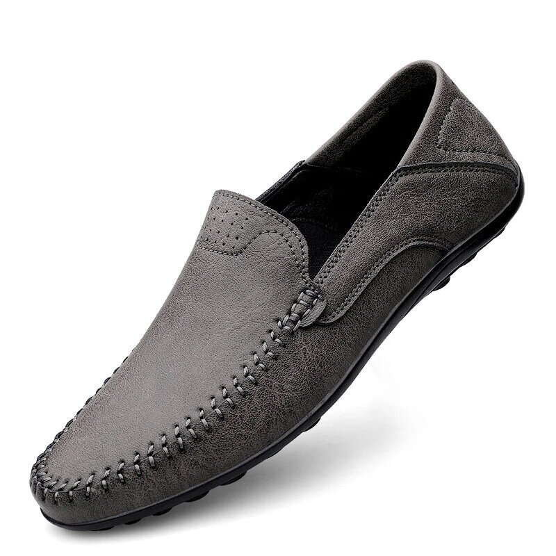 Echtes Leder Männer Schuhe Luxus Marke 2022 Casual Slip auf Formale Müßiggänger Männer Mokassins Italienischen Schwarz Männlichen Fahr Schuhe männer