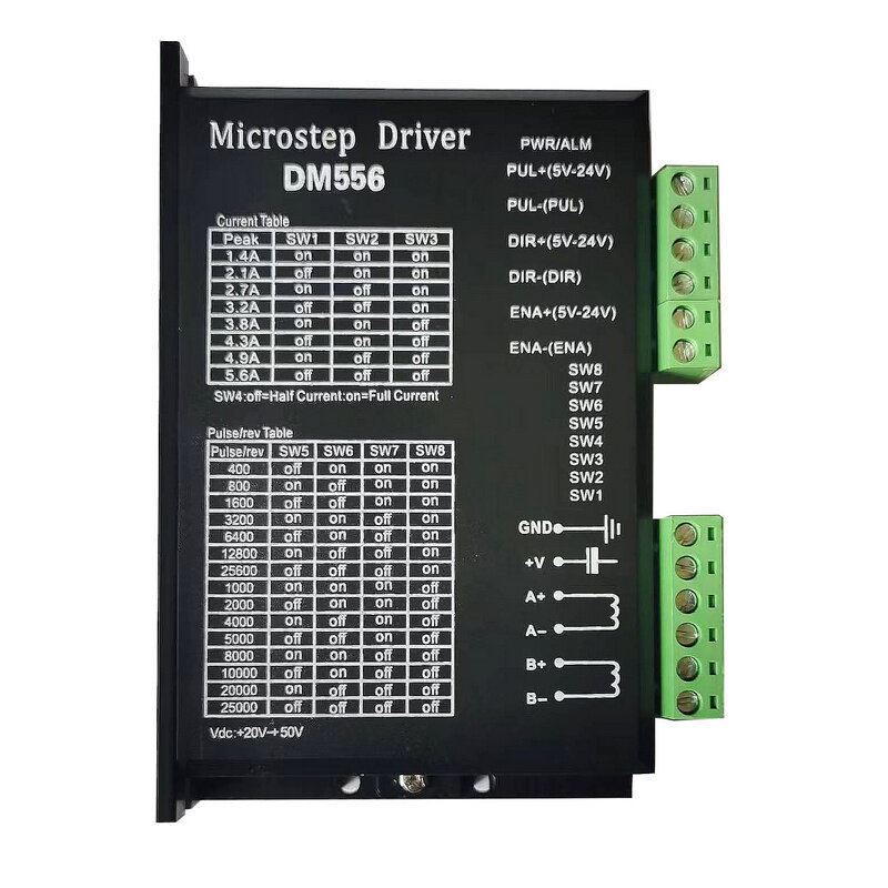 DM556 Digitale Stappenmotor Driver 2 Fase 5.6A Voor 57 86 NEMA23 NEMA34 Stappenmotor Controller Vervangen TB6600