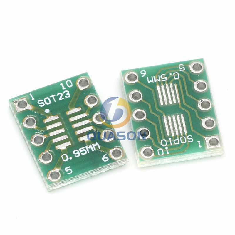 10Pcs SOT23 MSOP10 Dip Transfer Board Dip Pin Board Toonhoogte Adapter