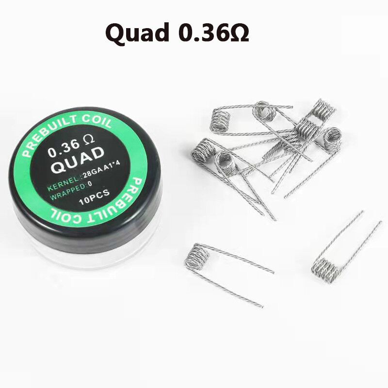 Twisted Fused Hive Clapton Tiger Quad Coils Prebuilt Wrap Alien Mix Twisted Heating Wire Resistance Rda Coil DIY Repair Tool Kit
