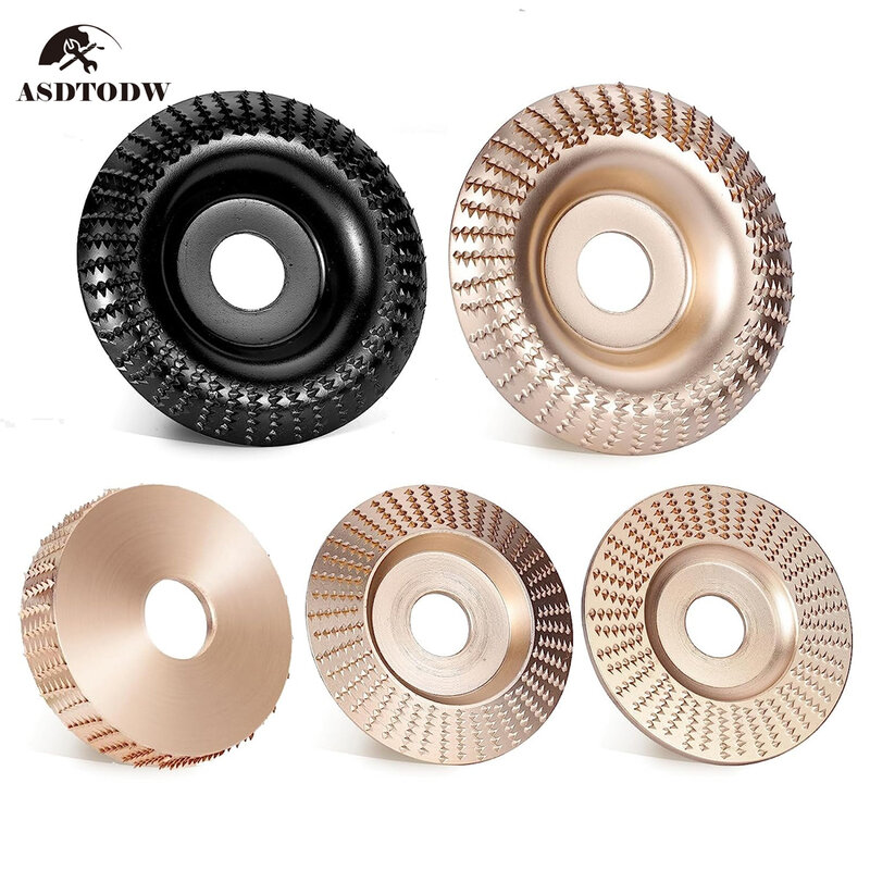 Angle Grinder Wood Carving Disc Woodworking Grinding Shaping Wheel Abrasive Rotary Tool for 22mm Bore Angle Grinders