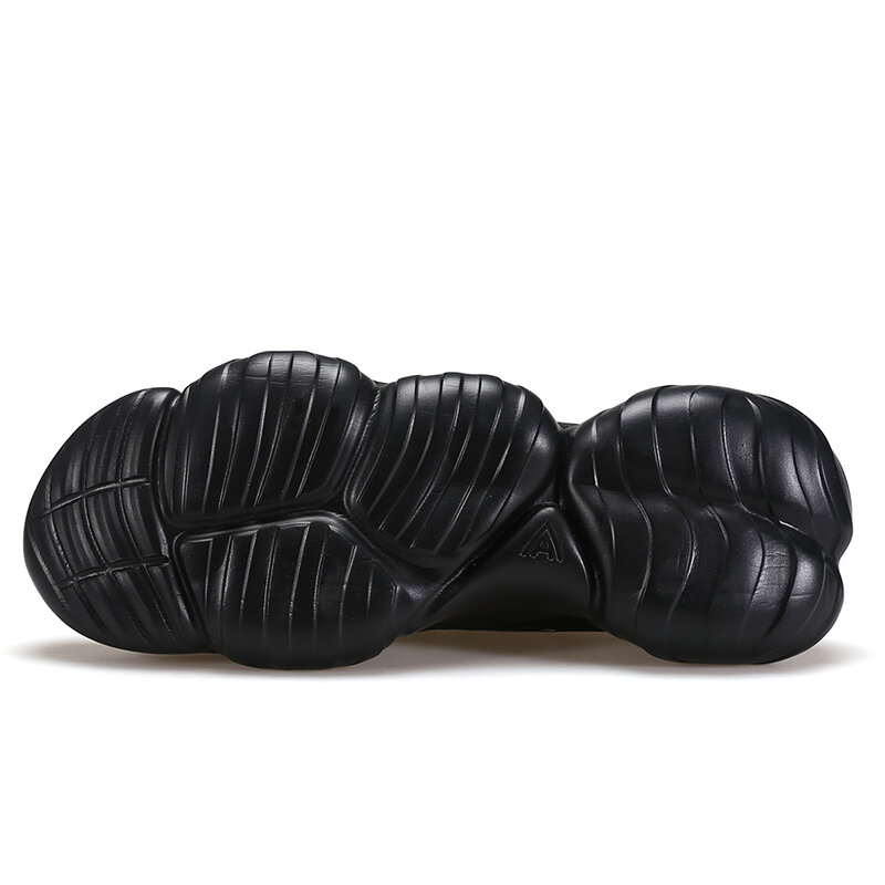 HUMTTO-zapatos informales para hombre, zapatillas deportivas para correr, sin cuero, de marca, de diseñador de lujo, a la moda, color negro, 2022