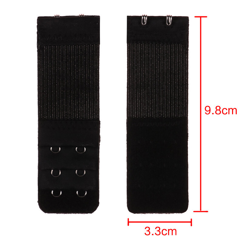 2 gancho sutiã extensor para feminino elástico sutiã extensão cinta gancho clipe expansor ajustável fivela de cinto intimate 1/3/4 pçs