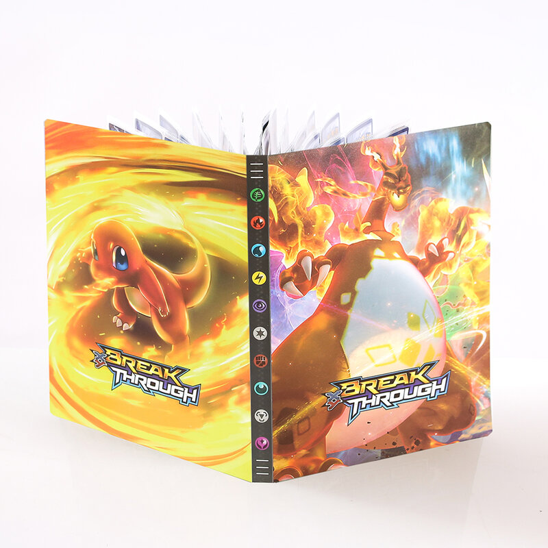 Newest Pokemon 9 Pocket 432pcs Large Card Album Book Pikachu Charizard 3D Holographic Binder Shiny Folder Collection Toys Gifts