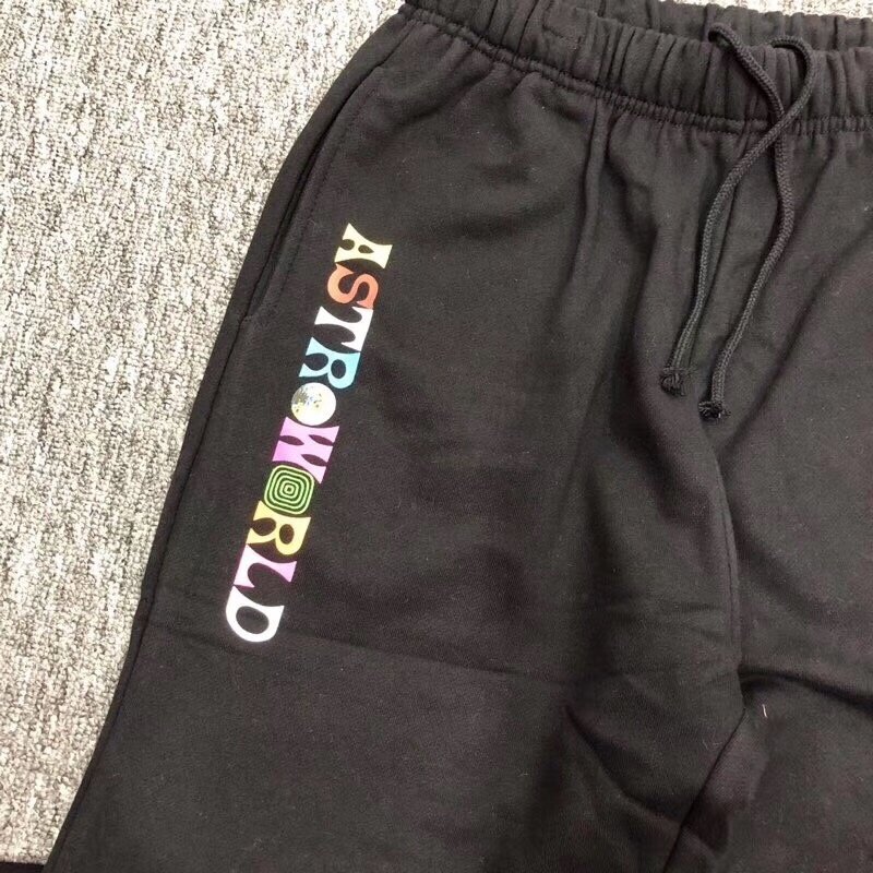 19ss Travis Scott Astroworld Pants Women Men 1:1 High Quality embroidery Joggers Streetwear Men Joggers Sweatpants Trousers