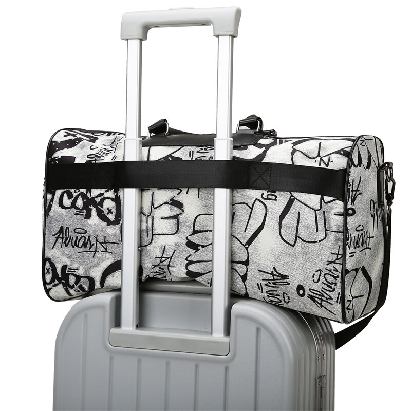 YILIAN-Bolso de viaje personalizado para mujer, bolsa de un solo hombro con Graffiti, de gran capacidad, versátil, a la moda, 2022