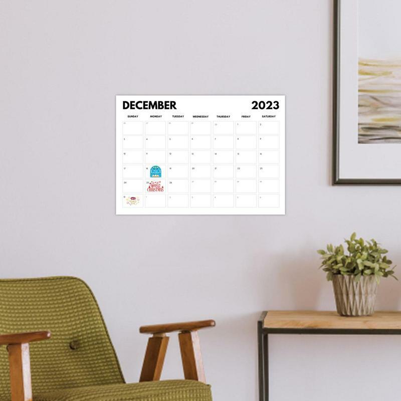 2023 kalendarz zabawa zwierzę codzienny terminarz arkusz Do zrobienia lista wiszący roczny tygodniowy roczny planer Agenda Organizer Office
