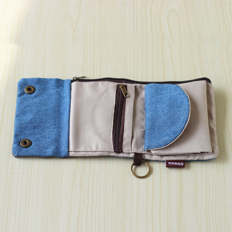 Cartoon Totoro stampato Casual Canvas Student Wallet Zipper Short Design portamonete 2022 My Neighbor Mini Cute Card Bag per le donne
