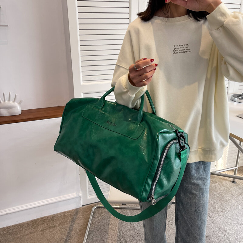 Дорожная сумка YILIAN из мягкой кожи для мужчин и женщин, модная Роскошная Водонепроницаемая вместительная сумка-тоут, рюкзак для фитнеса, 2022