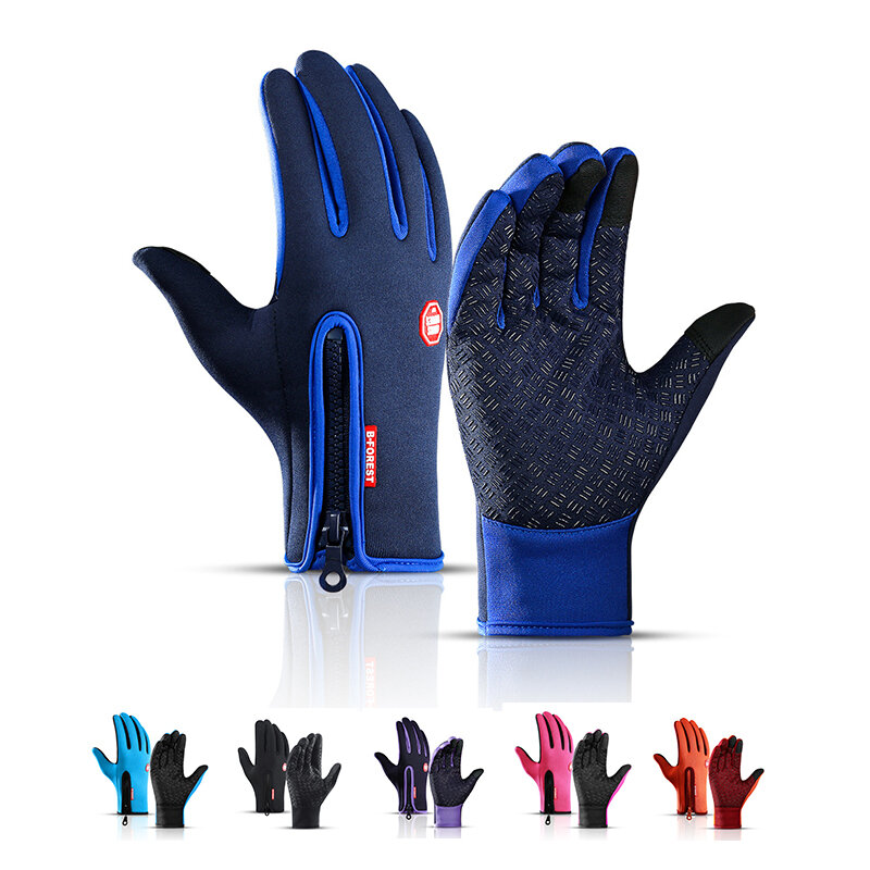 1Pcs Unisex Touchscreen Winter Thermische Warm Volledige Vinger Handschoenen Voor Fietsen Fiets Ski Outdoor Camping Wandelen Motorfiets