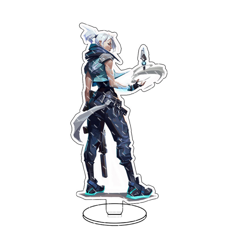 Game Valorant Sage Killjoy Jett Sova Cypher Anime Acrylic Stand Model Plate Cosplay Figure  Accessories Keychain Fans Gifts Hot