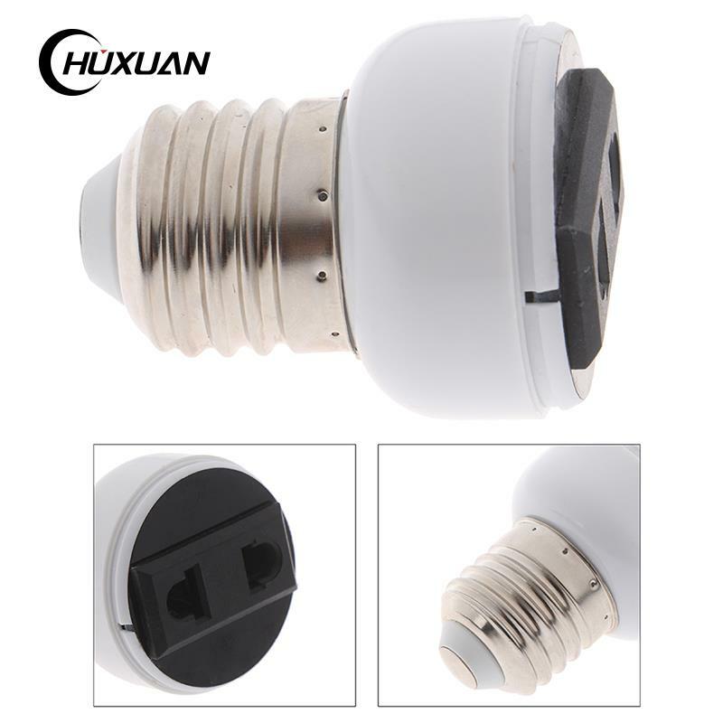 1PC E27 ABS US/EU Plug Connector Accessories Bulb Holder Lighting Fixture Bulb Base Screw Light Socket Conversion For Light