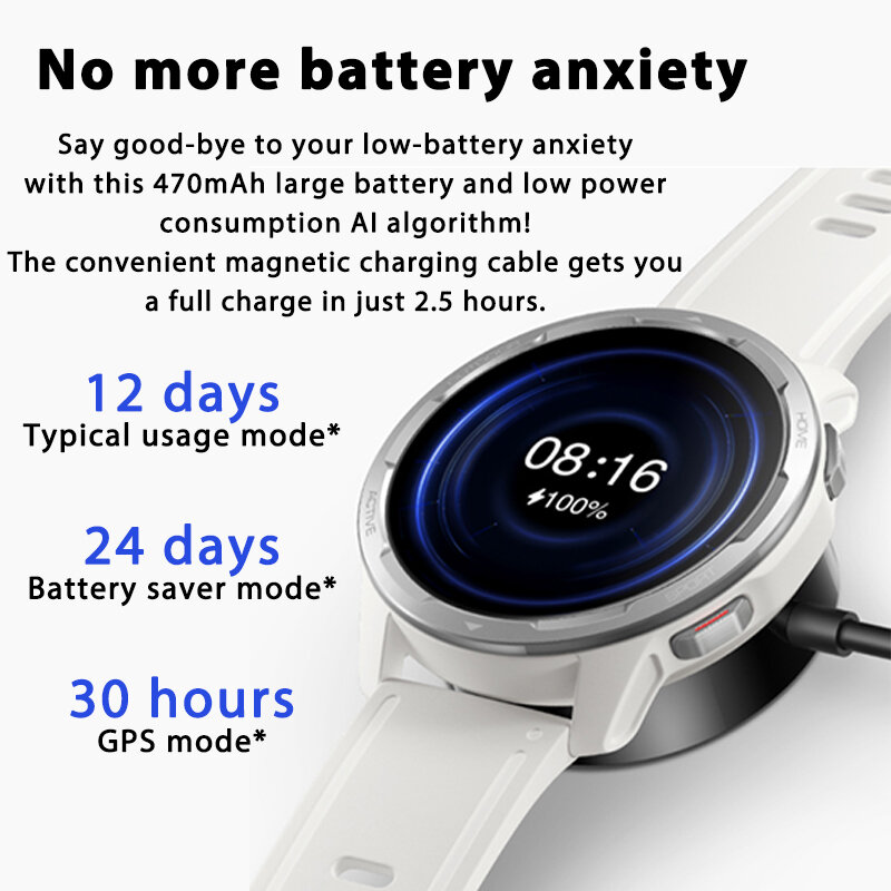 Умные часы Xiaomi Mi Watch S1, активные Смарт-часы с GPS, 470 мАч, AMOLED дисплей 1,43 дюйма, Bluetooth 5,2, датчик сердечного ритма, уровня кислорода в крови