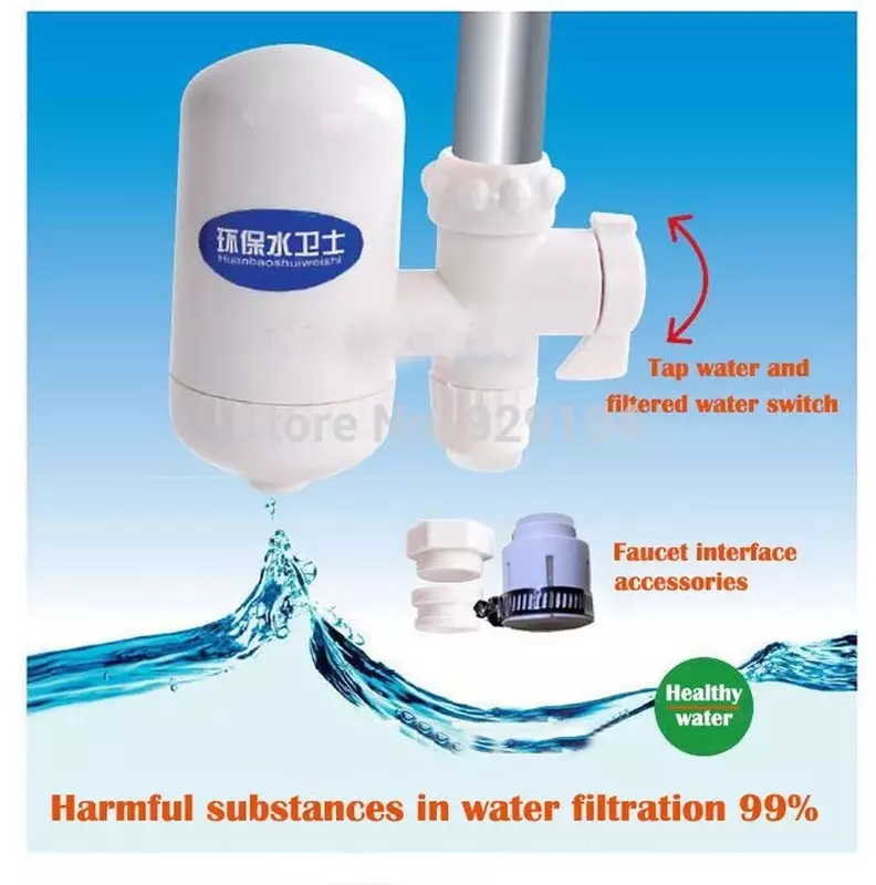 เครื่องกรองน้ำอัลคาไลน์ Ionizer สำหรับห้องครัว Tap Water Treatment Filter ระบบกำจัด99% Contaminan