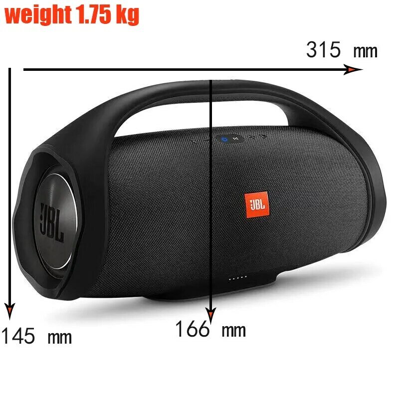 Boombox 2 Portable Wireless Bluetooth Speaker Boombox Waterproof Loudspeaker Dynamics Music Subwoofer Outdoor Stereo Som