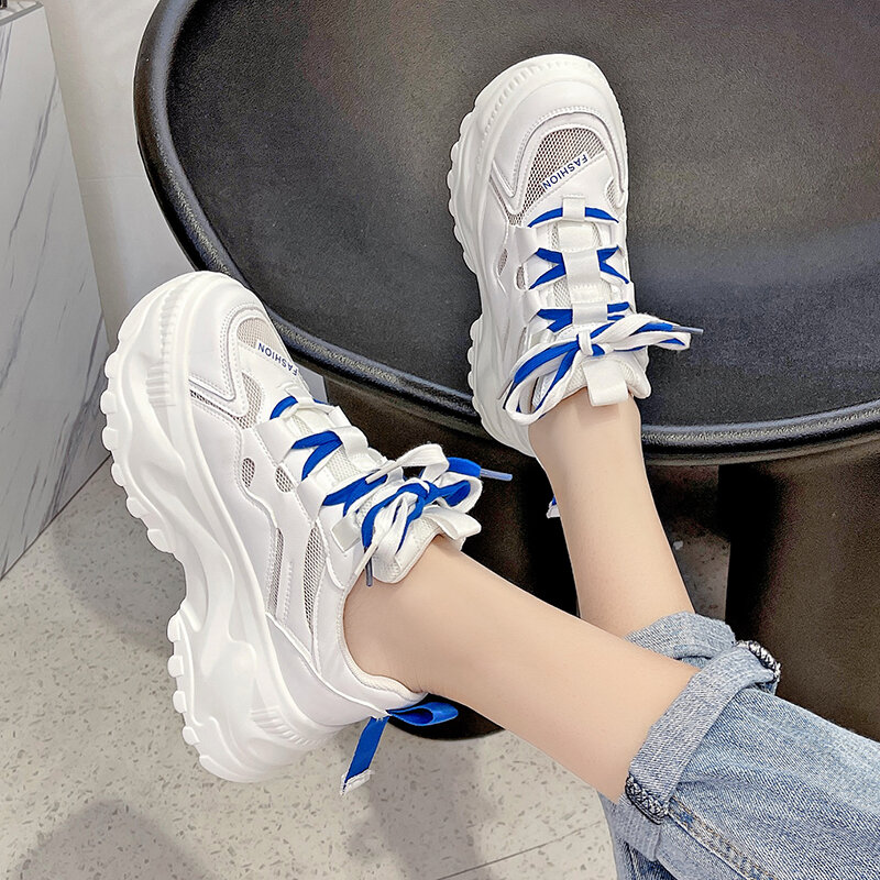 Mesh Sneakers Women 2022 Ladies Running Shoes Breathable Tennis Female Vulcanized Shoes Woman Spring Summer