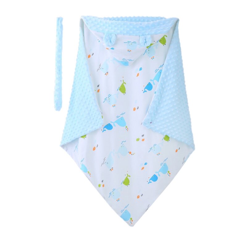 Weixinbuy – sac de couchage pour nouveau-né, couette épaissie pour bébé, couverture en coton, emmaillotage en velours