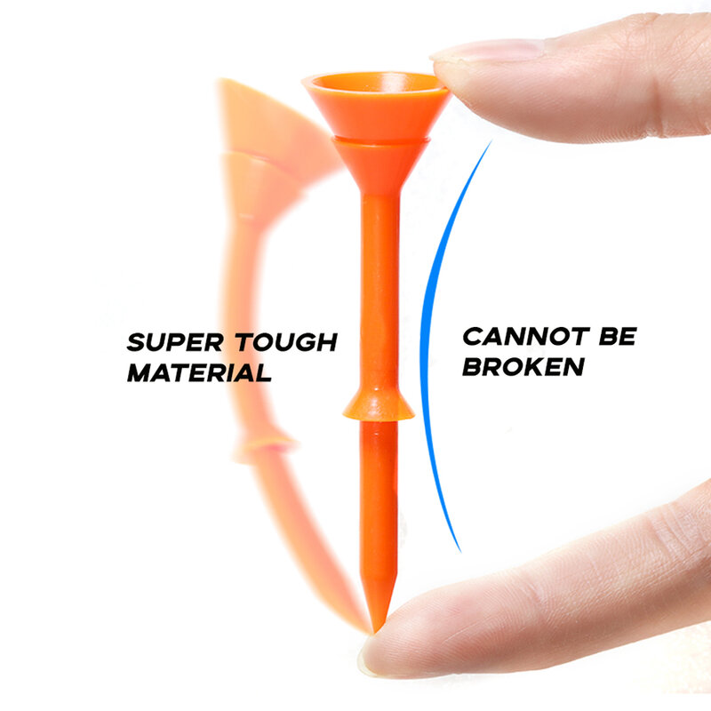 T de golfe plástico copo grande 3 1/4 Polegada reduzir fricção rotação lateral super durável t escada bola em massa inquebrável 100 peças