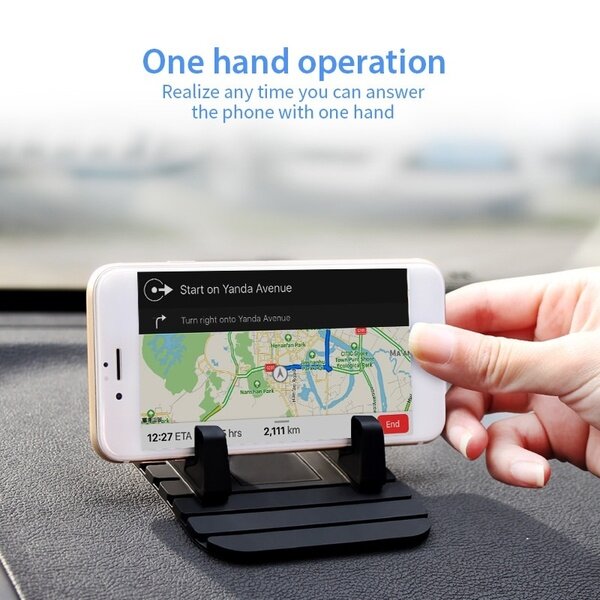 Dudukan Silikon Mobil Anti Selip Bantalan Alas Dasbor Dudukan Berdiri untuk Ponsel Braket GPS untuk iPhone Samsung Xiaomi Huawei Universal