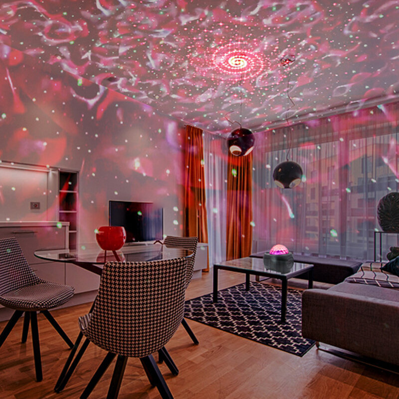 Led Starry Sky Galaxy Projector Night 32 modalità di illuminazione altoparlante Bluetooth integrato per la decorazione della camera da letto di casa bambino regalo