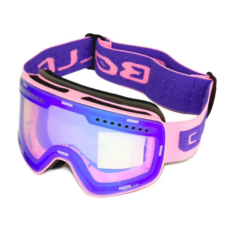 Inverno óculos de esqui snowboard óculos anti-nevoeiro com dupla camada magnética lente polarizada óculos de sol de esqui à prova de vento novo
