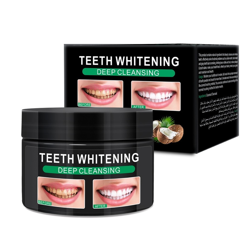 毎日の歯のホワイトニングパウダー,口腔衛生,竹粉末,活性炭,プレミアムアクティブ化